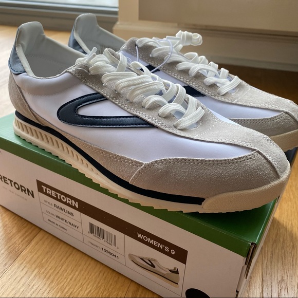 Tretorn || white and navy sneakers. Brand new. - Picture 2 of 4